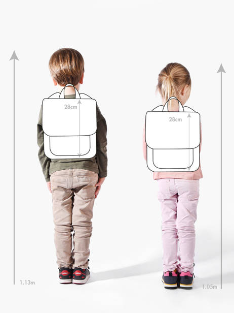 Mini Sac à Dos Kidzroom Beige paris tattle and tales 4313 vue secondaire 1