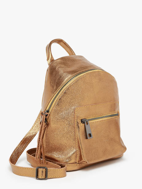 Sac à Dos Nine Cuir Milano Or nine NI23066 vue secondaire 2