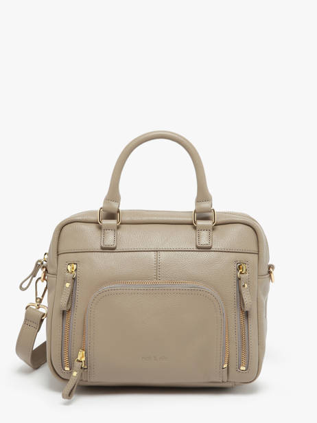 Sac Bandoulière Baby Macy Cuir Nat et nin Beige vintage BABYMACY