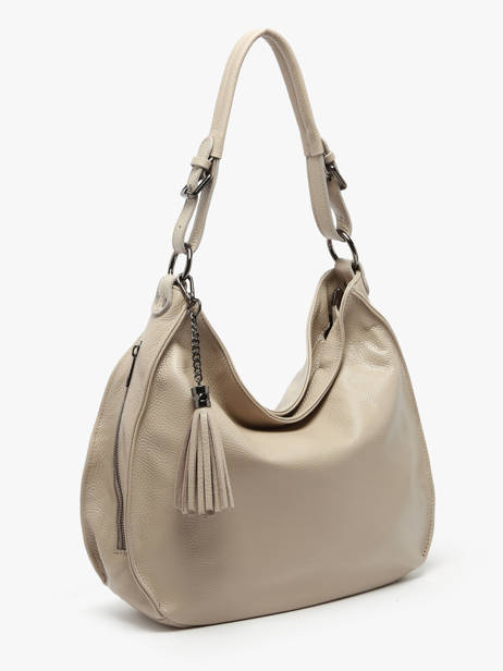 Sac Porté épaule Caviar Cuir Milano Beige caviar CA24069 vue secondaire 2
