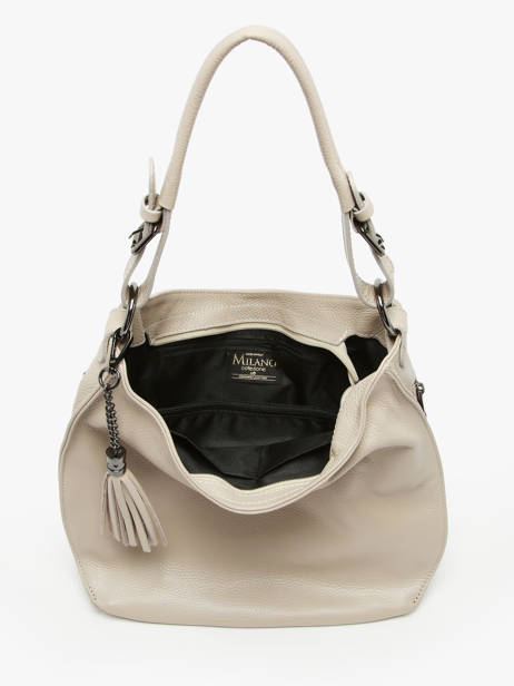 Sac Porté épaule Caviar Cuir Milano Beige caviar CA24069 vue secondaire 3