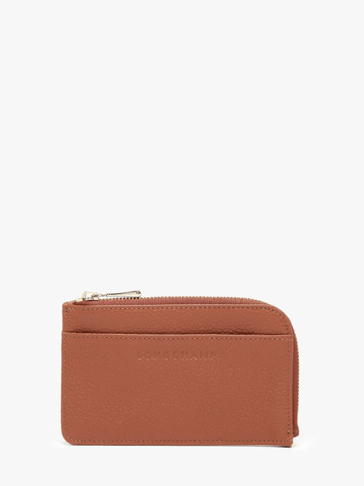 Longchamp Le foulonné Porte billets/cartes Marron