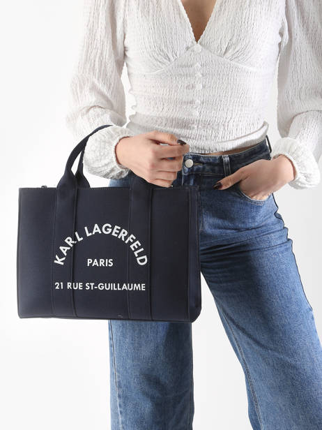 Sac Porté Main Rsg Coton Karl lagerfeld Bleu rsg A1W50010 vue secondaire 1
