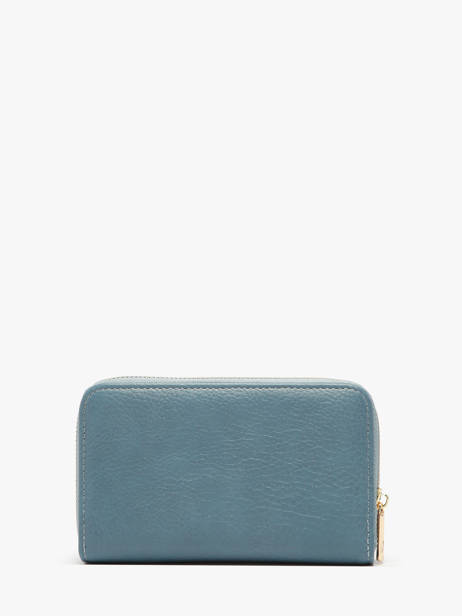Portefeuille Lulu castagnette Bleu zip CAROL105 vue secondaire 2