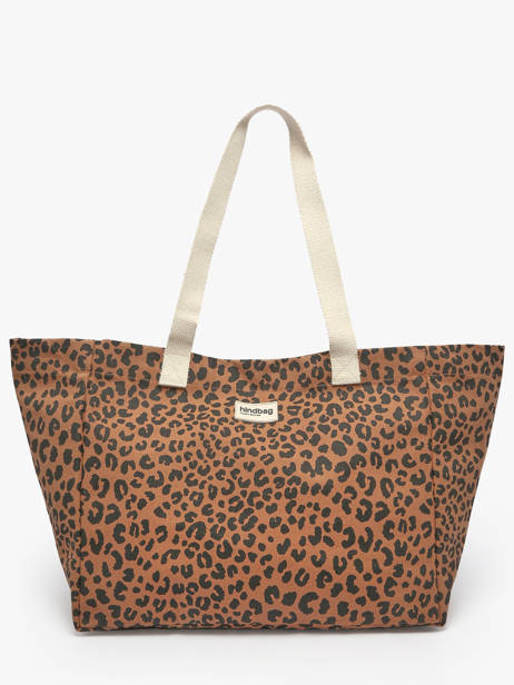 Sac Porté épaule Leopard Hindbag Marron leopard LE