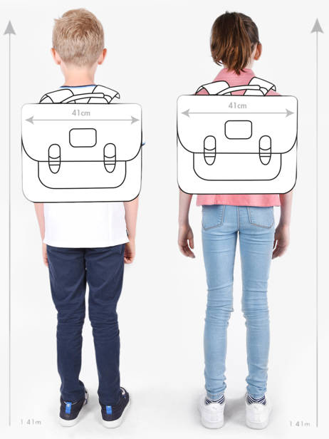 Cartable Vintage North Cameleon Marron vintage north CA41 vue secondaire 1