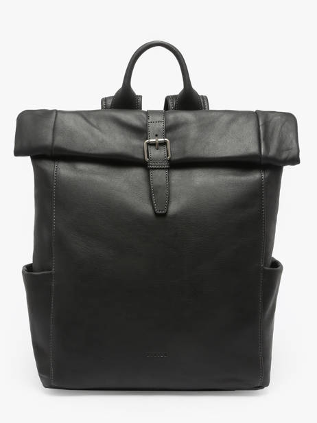 Sac à Dos Spider 2 Compartiments Cuir Etrier Noir spider ESPI8102