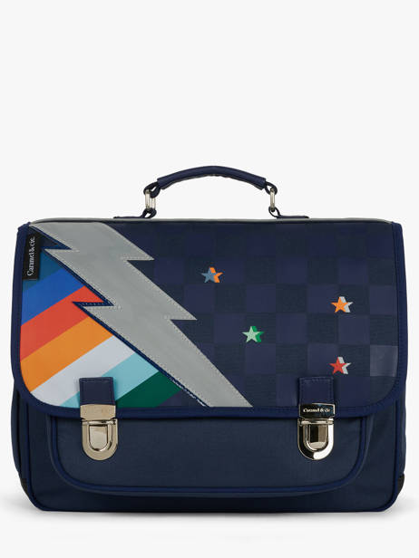 Cartable 2 Compartiments Caramel et cie Bleu fier GA