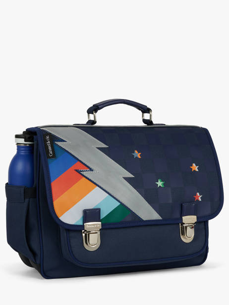 Cartable 2 Compartiments Caramel et cie Bleu fier GA vue secondaire 2