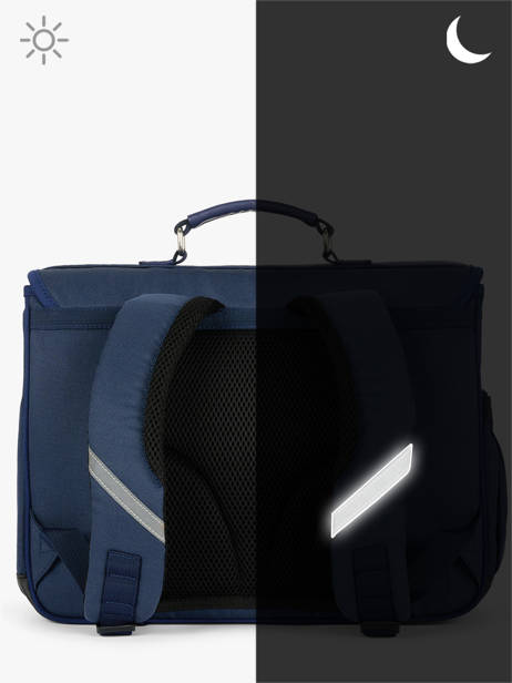 Cartable 2 Compartiments Caramel et cie Bleu fier GA vue secondaire 5