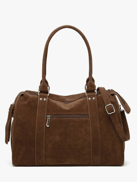 Sac Porté épaule Velvet Miniprix Marron velvet F7509 vue secondaire 3