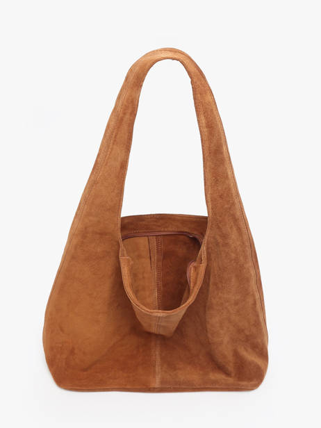 Sac Porté épaule Velvet Cuir Milano Marron velvet VE25065 vue secondaire 3