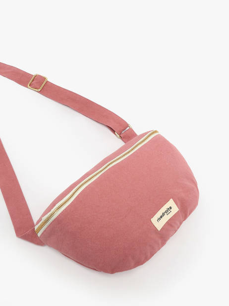 Le Sac Banane Custine Coton Recyclé Rivedroite Rose timeless CUSTITIM vue secondaire 1