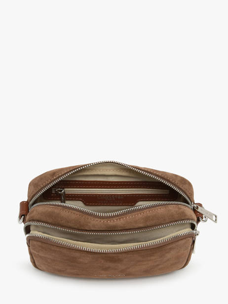 Sac Bandoulière Suede Cuir Lancaster Marron suede 65 vue secondaire 2