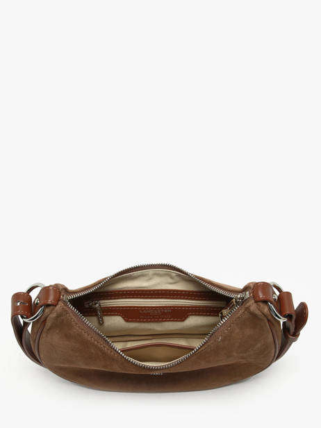 Sac Bandoulière Suede Cuir Lancaster Marron suede 81 vue secondaire 2