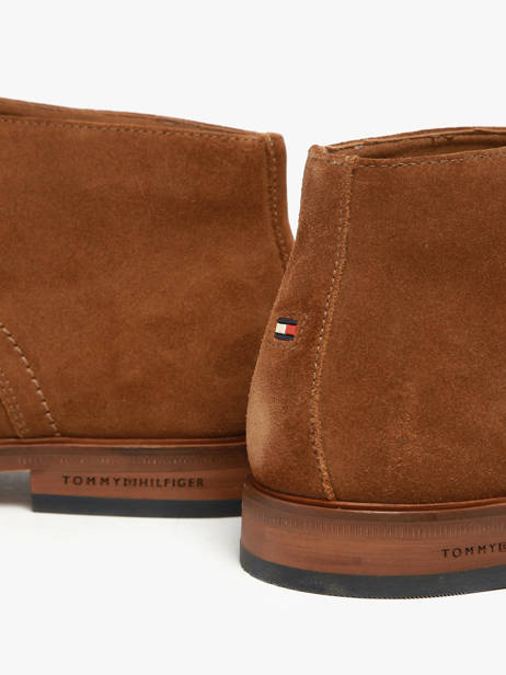 Chaussures De Ville Montante En Cuir Tommy hilfiger Marron men 5726GVQ vue secondaire 2