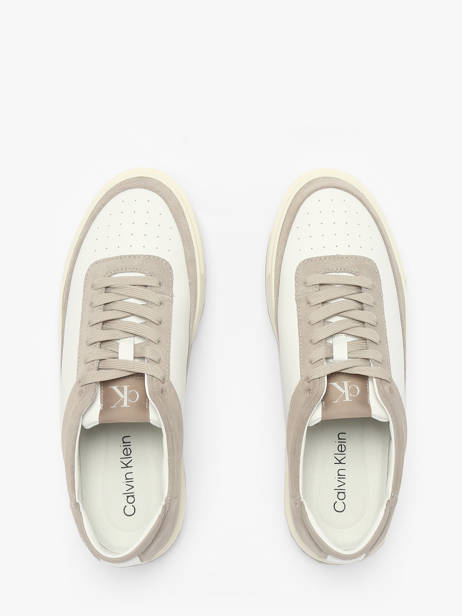 Sneakers En Cuir Calvin klein jeans Blanc men YM01354 vue secondaire 3