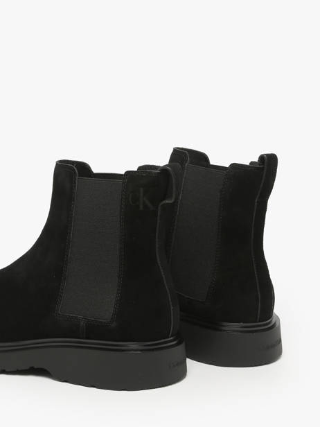Sneakers En Cuir Calvin klein jeans Noir men YM01372 vue secondaire 2