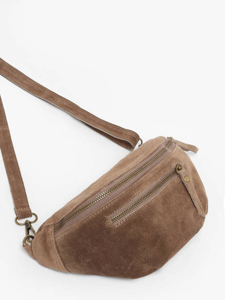 Sac Banane Milano Marron velvet VE24119 vue secondaire 2