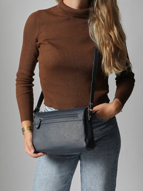 Sac Bandoulière Confort Cuir Hexagona Bleu confort 466744 vue secondaire 2