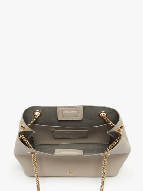 Sac Porté épaule Minimal Mono Calvin klein jeans Beige minimal mono 4F3205G vue secondaire 2