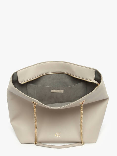 Sac Porté épaule Minimal Mono Calvin klein jeans Beige minimal mono 4F3204G vue secondaire 2