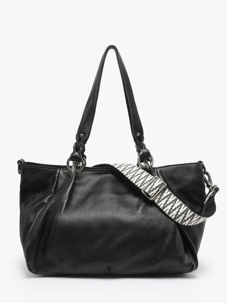 Sac Porté épaule Vintage Cuir Mila louise Noir vintage 3826C vue secondaire 4