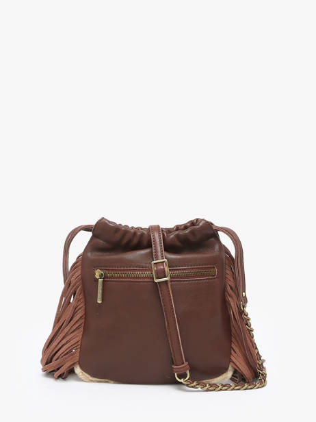 Sac Bandoulière Vintage Cuir Mila louise Beige vintage 3812TC vue secondaire 4