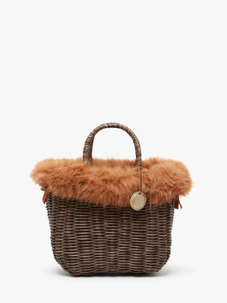 Cabas Doudou Le voyage en panier Marron doudou S