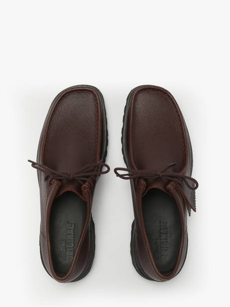 Chaussures Derbies En Cuir Clarks Marron men 26183314 vue secondaire 3