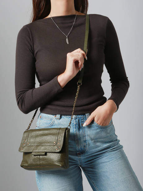 Sac Bandoulière Felizia Cuir Pieces Vert felizia 17116820 vue secondaire 1