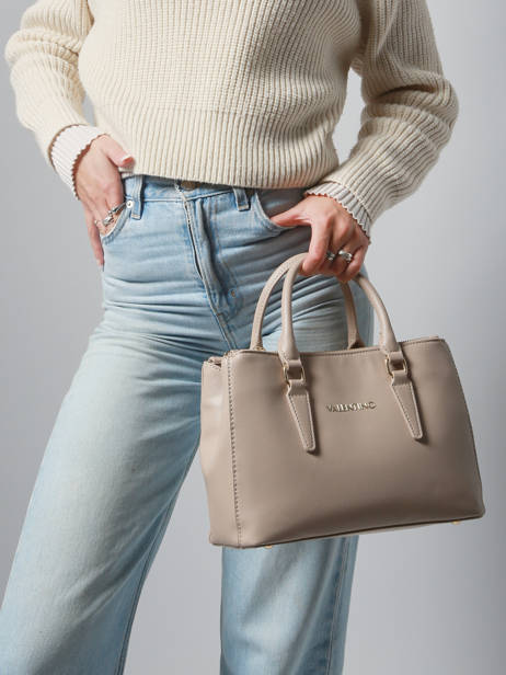 Sac Porté Main Zero Re Polyester Recyclé Valentino Beige zero re VBS7B302 vue secondaire 1