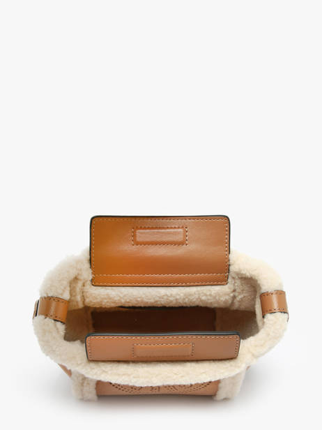 Sac Bandoulière K Circle Shearling Cuir Karl lagerfeld Marron k circle A4W30068 vue secondaire 3