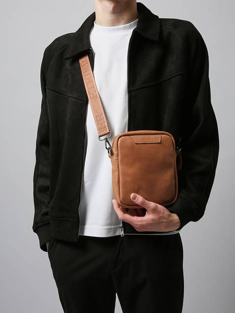 Sac Bandoulière M Tolosa Etrier Marron tolosa ETOL704M vue secondaire 1