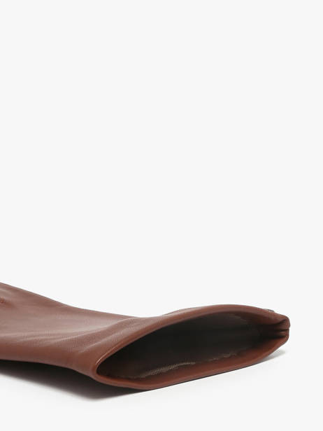 Gants Isotoner Marron women gloves 68285 vue secondaire 1