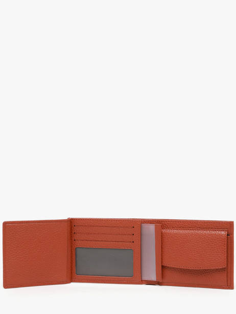 Portefeuille Cuir Yves renard Orange foulonne 2307 vue secondaire 2