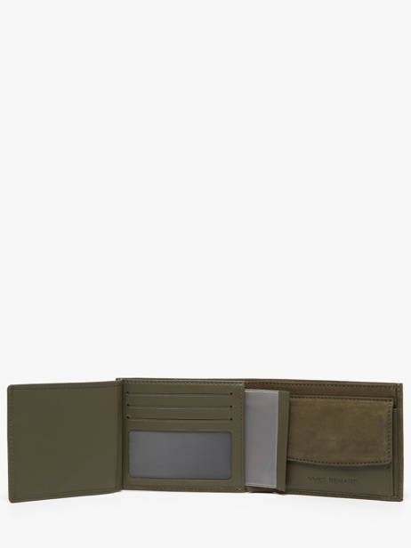 Portefeuille Cuir Yves renard Vert nubuck 2607 vue secondaire 2