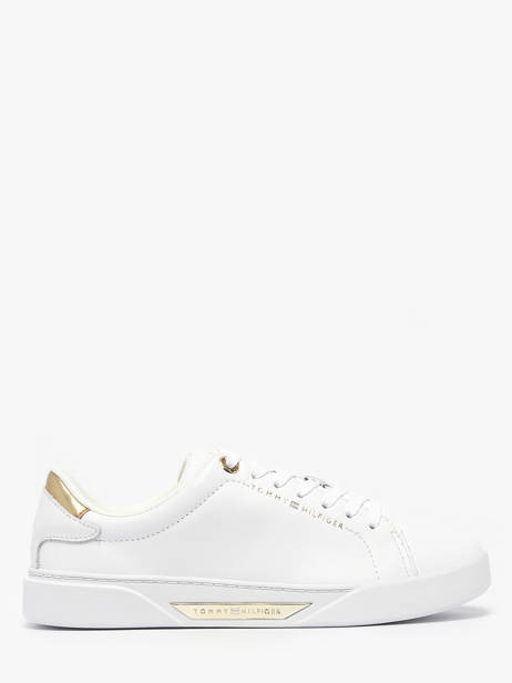 Sneakers En Cuir Tommy hilfiger Blanc women 9019YBS