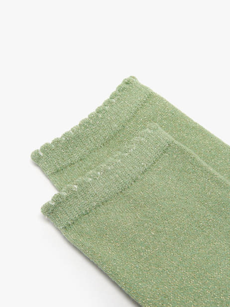 Chaussettes Pieces Vert girl 17078534 vue secondaire 1