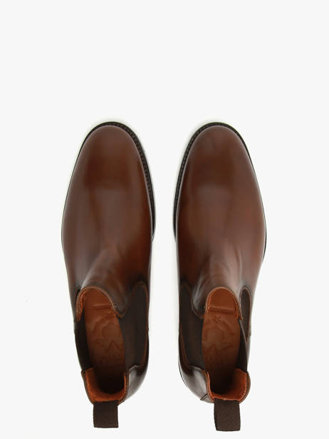 Chelsea Boots En Cuir Kost Marron men B vue secondaire 3