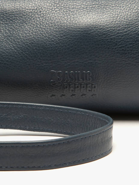 Sac Bandoulière Cow Cuir Basilic pepper Bleu cow BCOW87 vue secondaire 5