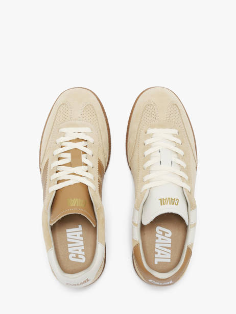 Sneakers En Cuir Caval Beige women BAPULS20 vue secondaire 3