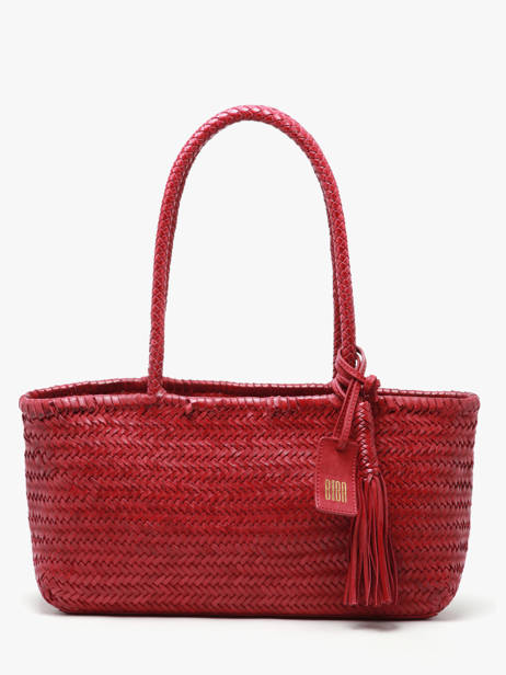 Sac Porté épaule Heritage Cuir Biba Rouge heritage PER10L