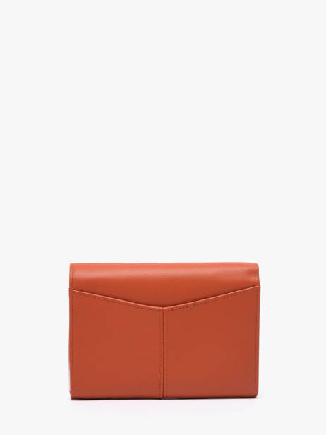 Portefeuille à Rabat Charlotte Cuir Lisse Le tanneur Orange charlotte TOTT3301 vue secondaire 2
