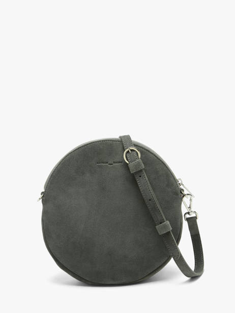 Sac Bandoulière Dorine Cuir Daim Nathan baume Vert nathan 32PS vue secondaire 5