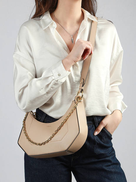 Sac Bandoulière Croisette Cuir Lancel Beige croisette A13987 vue secondaire 1
