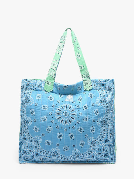 Sac Porté épaule Bandana Coton Le voyage en panier Bleu bandana PM965