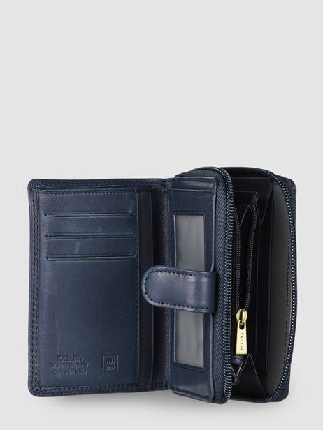 Portefeuille Cuir Katana Bleu marina 753052 vue secondaire 1